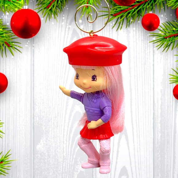 Strawberry Shortcake Crepes Suzette 3.5" ONE OF A KIND Christmas Tree Ornament - Picture 3 of 3